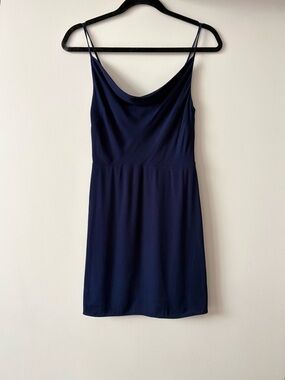 Aritzia Sunday Best Spencer Mini Dress – Navy Blue – XS – Wedding Guest Dress